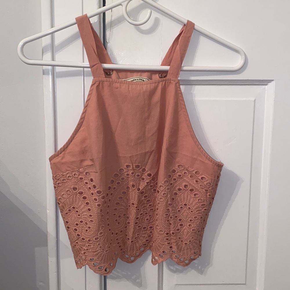 abercrombie & fitch pink tank size small
